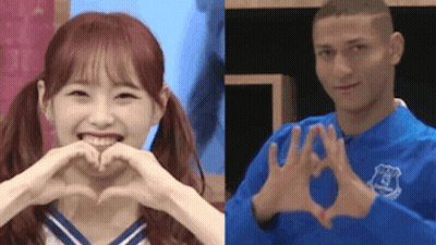 Woman And Man Making Heart Shapes GIF
