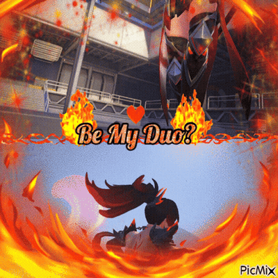 Woman And Robot Saying Be My Duo GIF