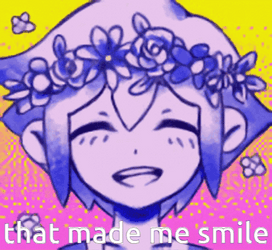 Woman Animation With Flower Crown Make Me Happy GIF