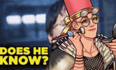 Woman Applying Makeup Does He Know GIF