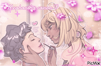 Woman Applying Makeup To Another Woman Meghantha Canon GIF