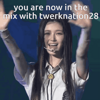 Woman Arms In Air Saying You Are Now In The Mix With TwerkNation25 GIF