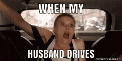 Woman Arms Up In Back Seat When My Husband Drives GIF