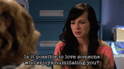 Woman Asking Can You Love Someone Who Humiliates GIF