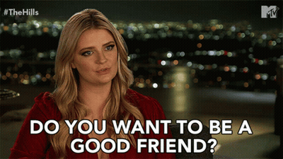 Woman Asking Do You Want To Be Good Friend GIF