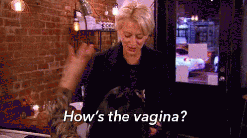 Woman Asking How's The Vagina In Restaurant GIF