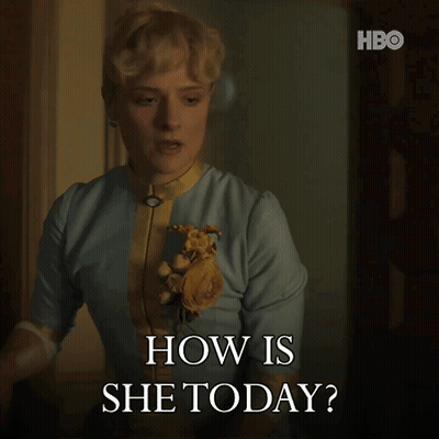 Woman Asking How She Is Today GIF