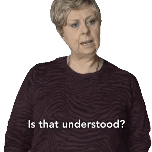 Woman Asking Is That Understood Sticker