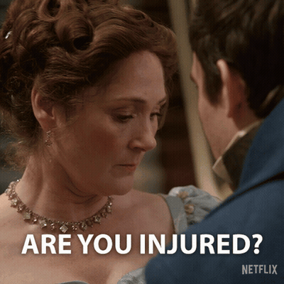 Woman Asking Man If Injured GIF