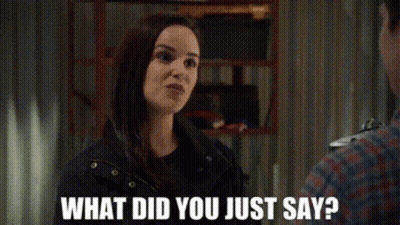 Woman Asking Man What Did You Just Say GIF