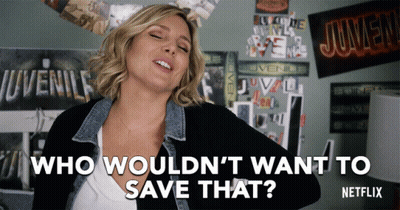 Woman Asking Who Wouldn't Want To Save That From Netflix GIF