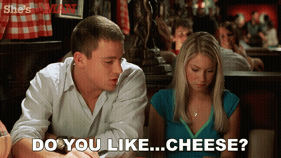 Woman Asks Man Do You Like Cheese GIF