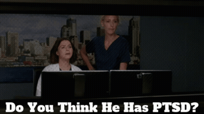Woman At Computer Do You Think He Has PTSD GIF
