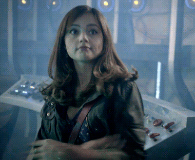 Woman At Control Panel With A And B Buttons GIF