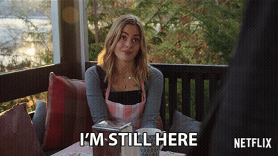 Woman At Desk Hand On Chin Saying Why Am I Still Here GIF