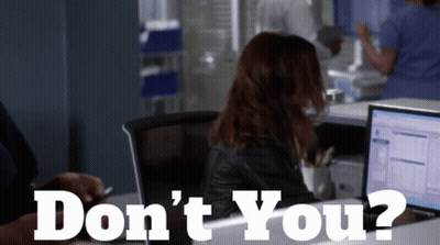 Woman At Desk Saying Don't You GIF