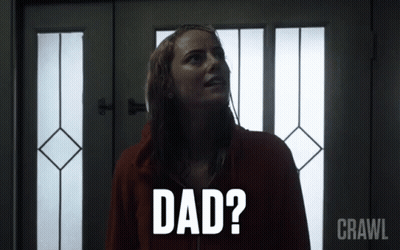 Woman At Door Dad Crawl GIF