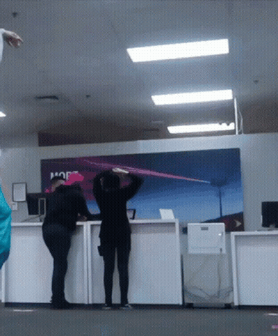 Woman At Hope Sign GIF