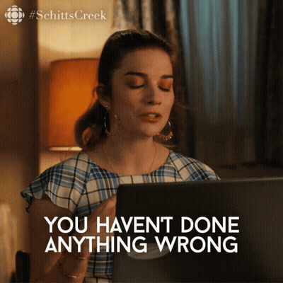 Woman At Laptop You Haven't Done Anything Wrong GIF