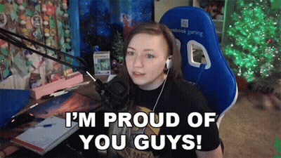 Woman At Microphone Saying I'm Proud Of You Guys GIF