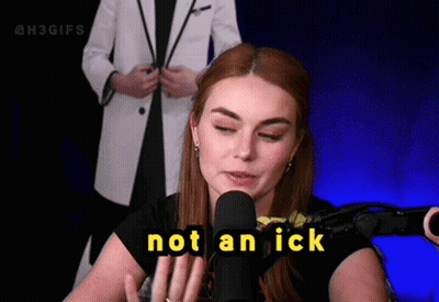 Woman At Microphone Saying Not An Ick GIF
