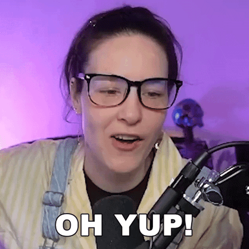 Woman At Microphone Saying Oh Yup GIF