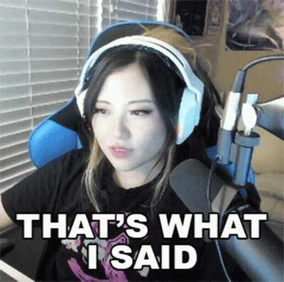 Woman At Microphone Saying That's What I Said GIF