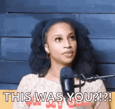 Woman At Microphone Saying This Was You GIF