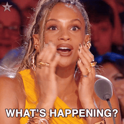 Woman At Microphone Saying What's Happening GIF