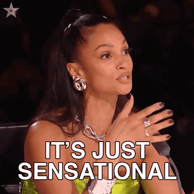 Woman At Microphone Says It's Just Sensational GIF
