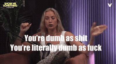 Woman At Microphone You're Dumb As Shit GIF