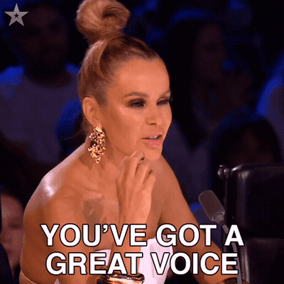 Woman At Microphone You've Got A Great Voice GIF