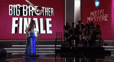 Woman At Podium Big Brother Finale GIF