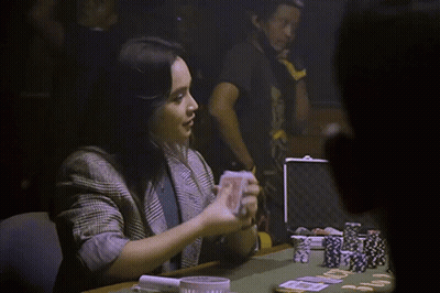 Woman At Poker Table Saying Kaya Magic Aja Gitu GIF