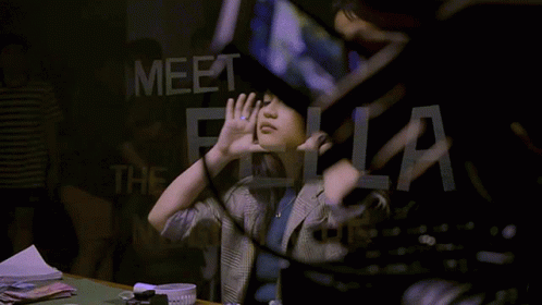 Woman At Poker Table With Meet The Fella Negotiator GIF