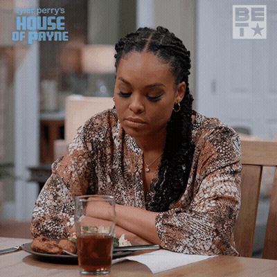 Woman At Table With Food And Tea House Of Payne GIF