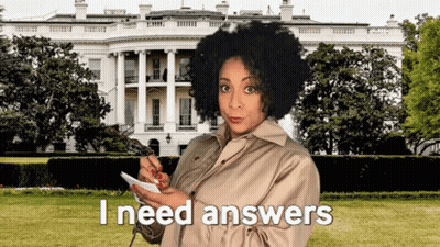 Woman At White House Saying I Need Answers GIF