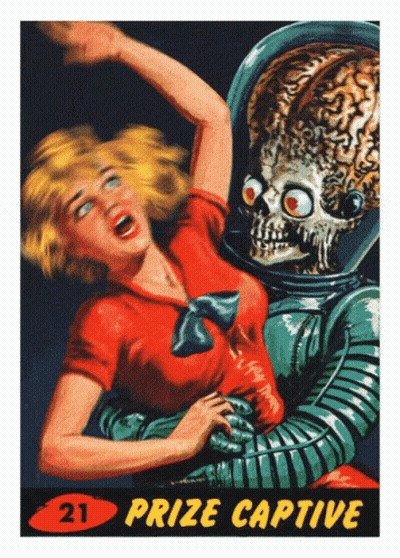 Woman Attacked By Prize Captive Alien GIF