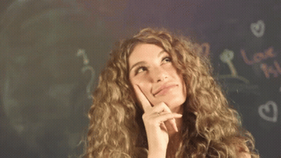 Woman Before Blackboard Saying Love GIF