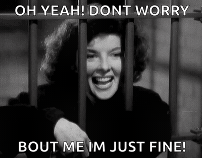 Woman Behind Bars Saying Don't Worry GIF