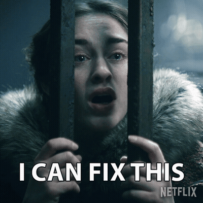 Woman Behind Bars Says I Can Fix This Netflix GIF