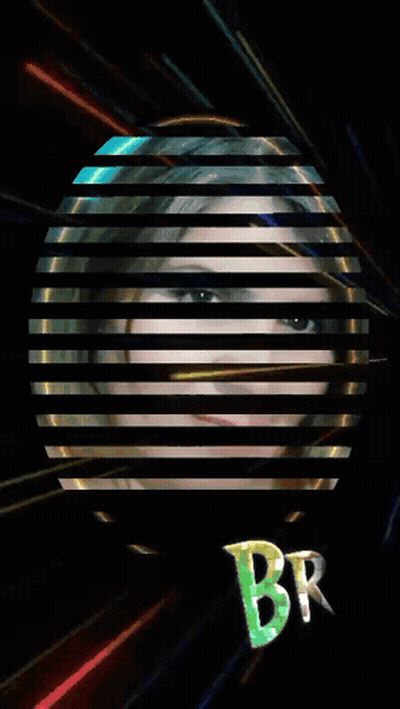 Woman Behind Circle Saying Bru GIF
