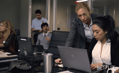 Woman Beside Man Says My Job Is Done GIF