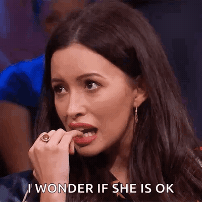 Woman Biting Nails With Ring GIF
