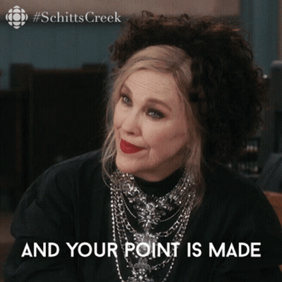 Woman Black Shirt Necklace And Your Point Made GIF