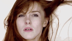 Woman Blow By Strong Wind  GIF