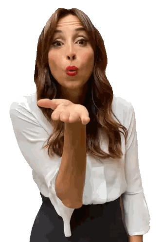 Woman Blowing Kiss Sticker