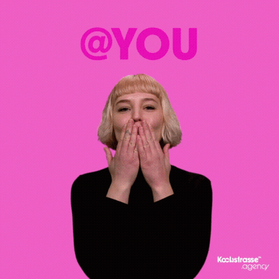 Woman Blowing Kiss In Front Of You GIF