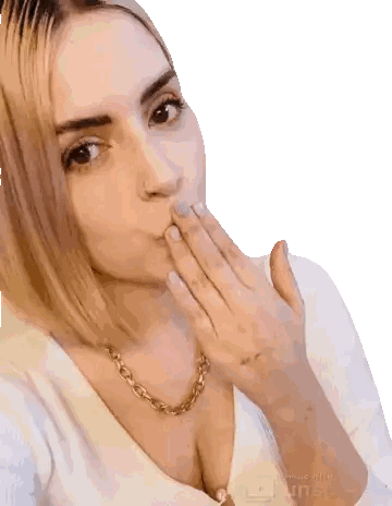 Woman Blowing Kiss Sticker