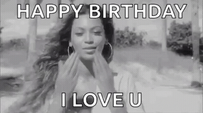Woman Blowing Kiss Saying Happy Birthday I Love U GIF